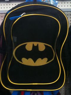 New 2012 BATMAN Mesh Backpack Book Bag FULL SIZE 16x12