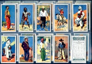 Tobacco Card Set, Ogdens, PICTURESQUE PEOPLE OF THE EMPIRE, Costumes 