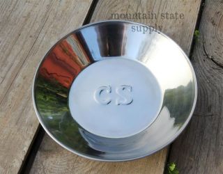   War Confederate States Stainless Steel CS Army Dinner Plate Dish Bowl