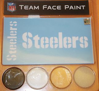 Pittsburgh Steelers Face Paint with Stencil NEW FREE SHIPPING!!