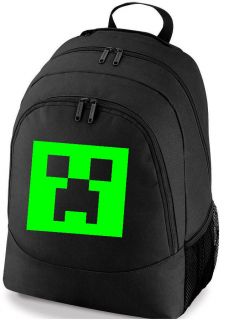 MINECRAFT CREEPER XBOX PSP GAMING SCHOOL COLLEGE SPORTS BAG BACKPACK