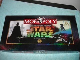 STAR WARS MONOPOLY TRILOGY LIMITED EDITION 1997 BOARD GAME PEWTER 