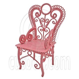   Queen Ann Coffee Cafe Arm Chair 1/12 Dolls House Dollhouse Furniture