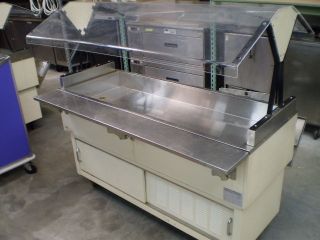 Well Mobile Self Contained Salad Bar Sneeze Guard Ice Cooled Duke