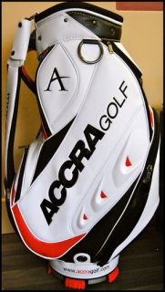 Accra Golf Shaft 9.5 Top 6 Way Staff Bag   BRAND NEW