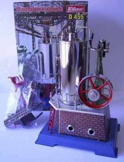 WILESCO D455 VERTICAL TOY STEAM ENGINE   NEW + FREE SHIPPING 