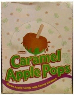 Tootsie Caramel Apple Pops Lollipop Suckers 48 Count   1 Box