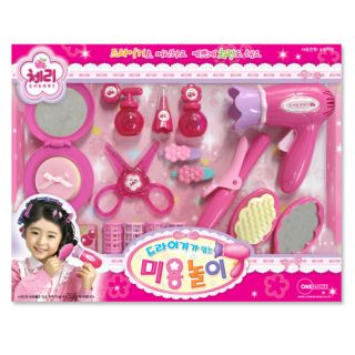 One & One Cherry Hair Dryer Hair Shop Pin Roller Kits Doll Figure Toy 