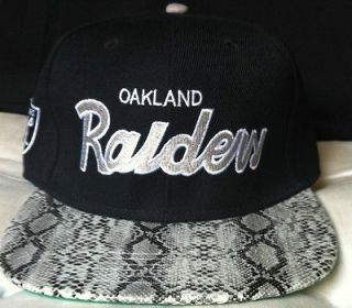  Raiders Snakeskin Strapback Cap Hat RSVP M&N Tyga EZE Weezy Dre
