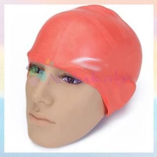 Soft Silicone Swimming Swim Bathing Cap with Ear Cup Hat Prevent Water
