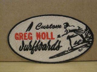 GREG NOLL CUSTOM SURFBOARDS LONGBOARD SURFING PATCH