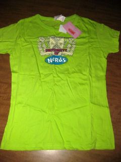 NERDS youth large University T shirt Willy Wonka candy 1980s NEW with 