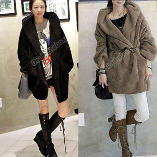 Winter Fashion Lady Long Sleeve Warm Outerwear Cardigan Jacket Coat 