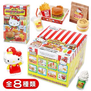 New SANRIO Hello Kitty re ment dollhouse Hamburger Shop JAPAN 