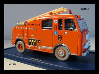 TINTIN Atlas : Fire brigade truck Car ~ no 42 ~ Mint in Box