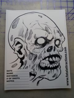 Shooting Targets 5 Pack Zombie Head S2 airsoft bb apocalypse pellet 