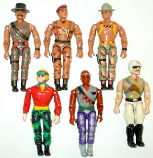 LOT of 6   LANARD 3.75 * CORPS * ACTION FIGURES * Loose Joints