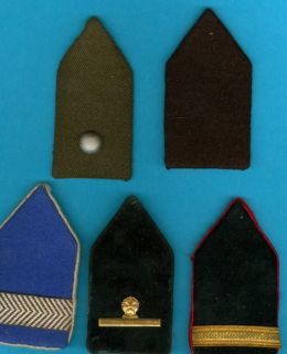 LOT OF 5 DIFFERENT NETHERLANDS ARMY COLLAR TABS