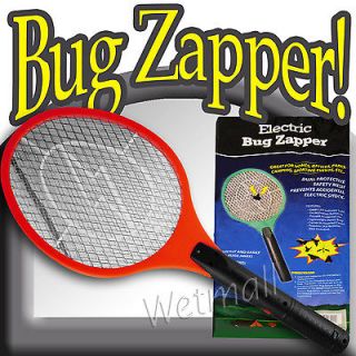 Handheld Electronic Bug Zapper Tennis Racket Insect Fly swatter Red