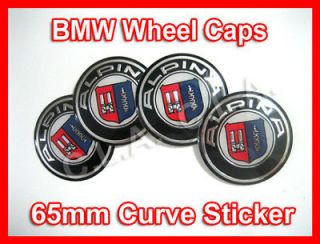 ALPINA BMW Wheel Center Cap Sticker 65mm (Curve)