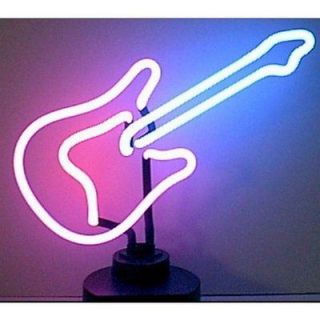 Neon Lamp Light Rock and Roll Guitar Blue/purple/pi​nk 13.5