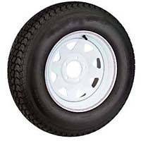 15 Trailer Tires ST 205 75 D15 F78 15 Bias White Spoke Rims Wheels 15 