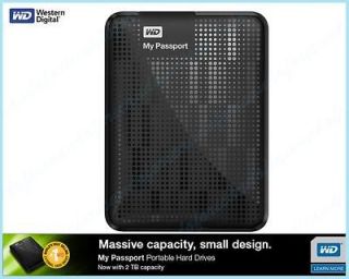 WD 2.5 My Passport USB 3.0 2.0 Portable Hard Drive 2TB Black 