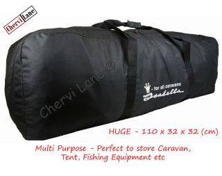   Oversized Caravan Tent Camping Fishing Storage Holdall Bag 110x32x32