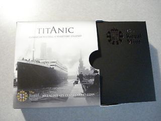   Mint 2012 TITANIC Silver Proof Coin in Box   Limited to 7500 Coins