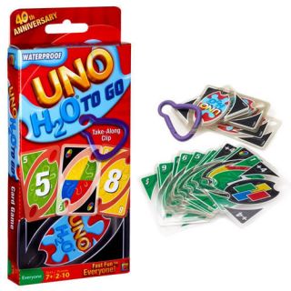 UNO H2O TO GO Card Game BRAND NEW FAMILY FUN Playing Cards