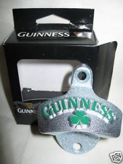Guinness Clover / Shamrock Wall Mount Bar Bottle Guiness Opener