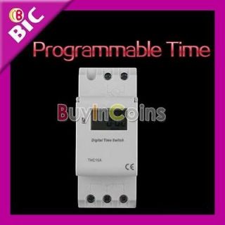  Digital LCD Power Weekly Programmable Timer AC 12V Time Relay Switch