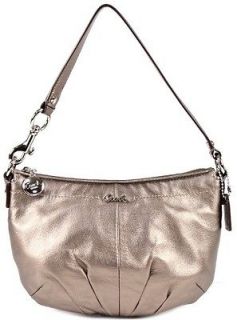 Coach Leather Pleated Top Handle 45548 Bronze NWT