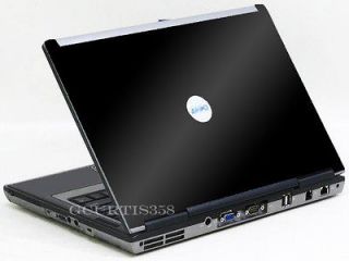BLACK Vinyl Lid Skin Cover Decal fits Dell Latitude D620 D630 Laptop