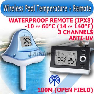   Digital Floating Swimming Pool Thermometer Bath Spa Temperature Remote