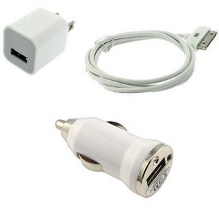   Wall +Car Charger +Data Cable for iPod Touch iPhone 2G 3G 3GS 4 4S
