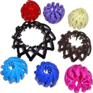 Expanding Pony Tail Hair Bun Holders Clips Grips Clamps Claw Styling 