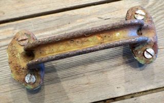 Door handle tool box Pull Barn old antique 7 Industrial sliding 