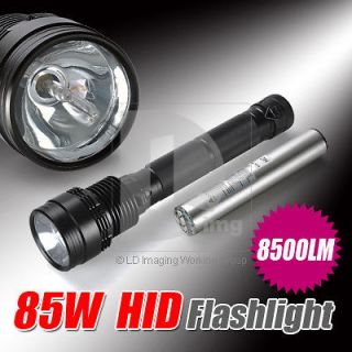   8500 Lumen Xenon Flashlight Torch 2000M Light Distance + Carry Box
