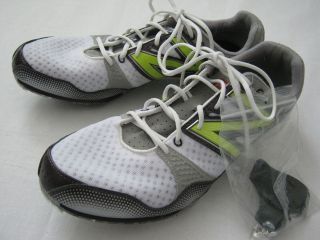 New Womens New Balance Track / Field Spike Shoes, White, Gray/Burgandy 