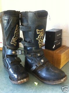 Mens FOX Tracker mc Motor cycle boots mens 9 used leather black
