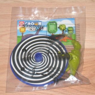 BURGER KING KIDS MEAL TOY DISCOVERY KIDS DINOSAUR SPINNER TOY BRAND 