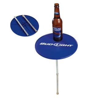 Bud Light Able Table Keeps your beer out of the Sand or Grass NIB Free 