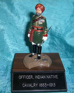 Indian Native Officer 3 1/2 Tall Metal Figure   Calvary 1883 1913
