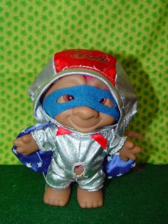 Troll Doll 4 Ace Captain America USA Superhero/Evil Kenevil 4th of 