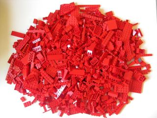 LEGO Bulk lot RED 1 LB SPECIALTY! 300 400 pieces per lb