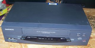 DAEWOO DV T8DN VHS VCR, VIDEO CASSETTE RECORDER, HI FI, STEREO, 4 HEAD