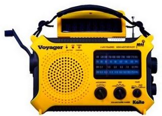 Kaito Voyager KA500YEL AM FM Solar & Hand Crank Radio NOAA Radio 