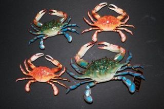 set, BLUE CRAB, STEAMED CRAB, 3 D, WALL HANGING DECOR, MARYLAND 