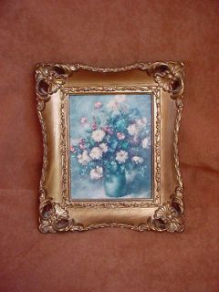   Ornate Gold tone Frame with Floral Picture Decor Print by Turner Mfg